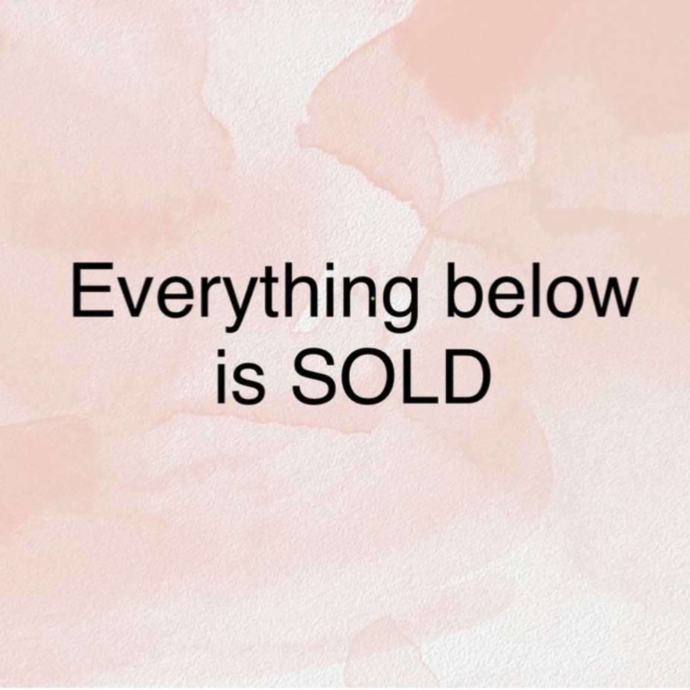 SOLD ITEMS